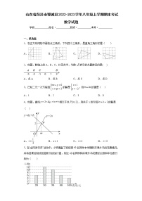 山东省菏泽市郓城县2022-2023学年八年级上学期期末考试数学试题（含详细答案）