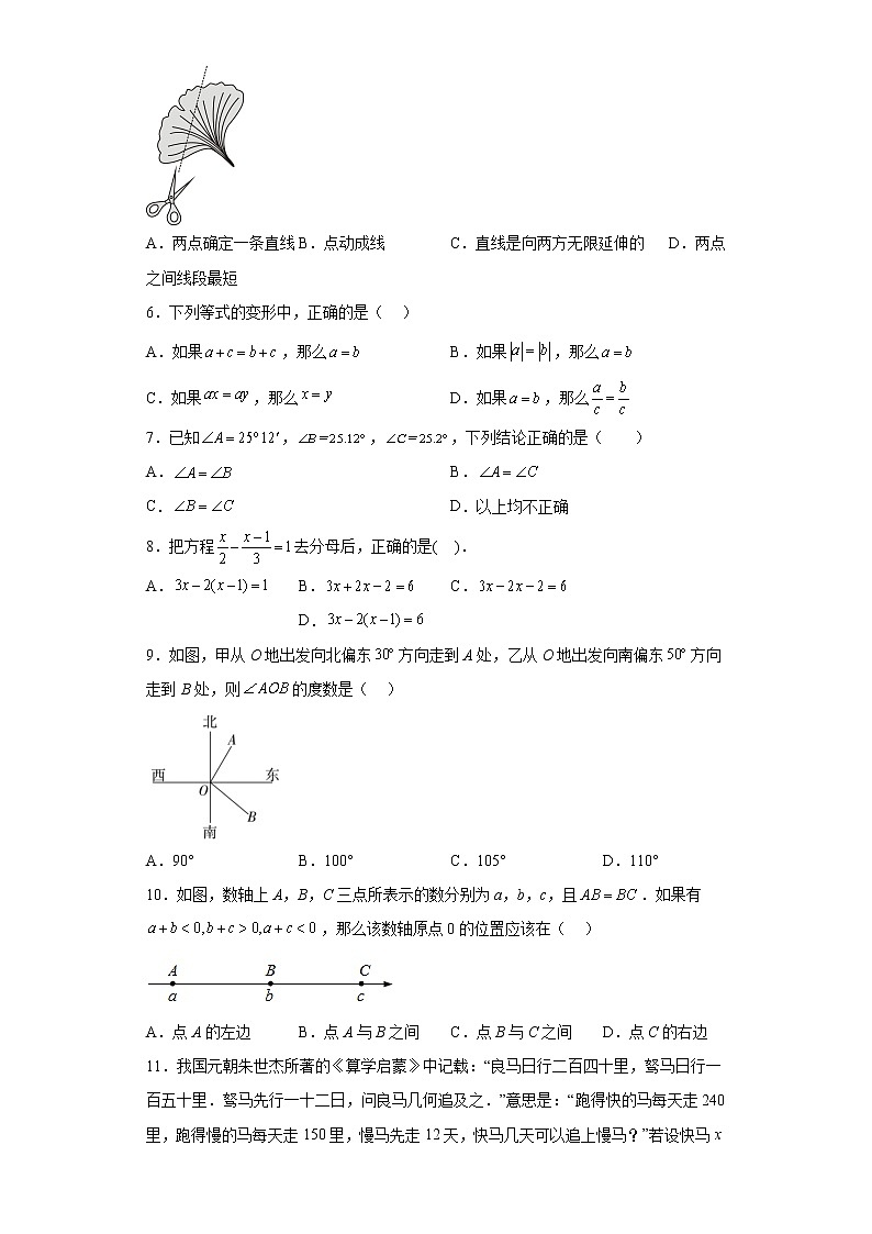 山东省临沂市沂南县2022-2023学年七年级上学期期末数学试题（含详细答案）02