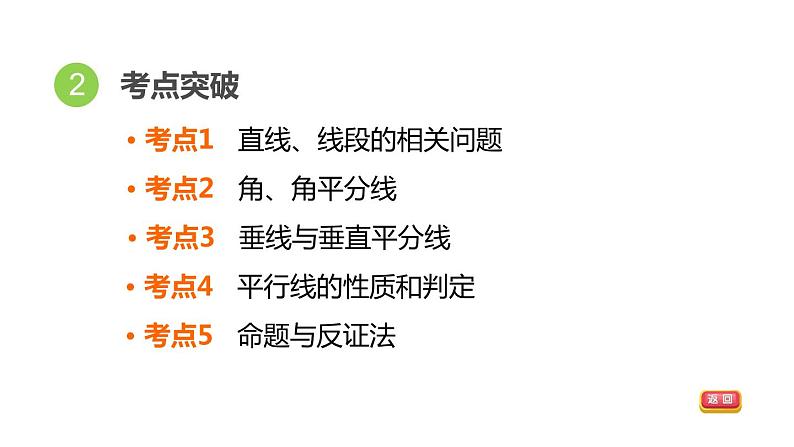 人教版中考数学一轮复习--　几何图形的初步认识、相交与平行（精品课件）第5页