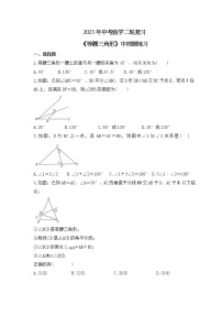 2023年中考数学二轮复习《等腰三角形》中档题练习（含答案）