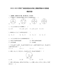 2022-2023学年广东省东莞市九年级上册数学期中专项突破模拟试卷（含解析）