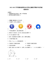 2022-2023学年湖南省邵阳市九年级上册数学期末专项突破模拟试卷（含解析）