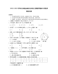 2022-2023学年江苏省盐城市九年级上册数学期末专项提升模拟试卷（含解析）