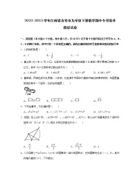 2022-2023学年江西省吉安市九年级下册数学期中专项提升模拟试卷（含解析）