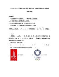 2022-2023学年江西省吉安市九年级下册数学期中专项突破模拟试卷（含解析）