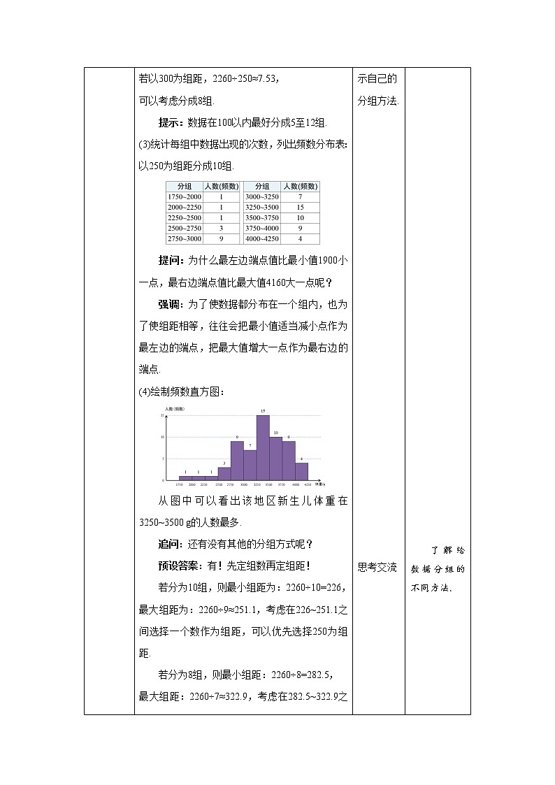 《数据的表示》第3课时示范公开课教学设计【北师大数学七年级上册】第3页