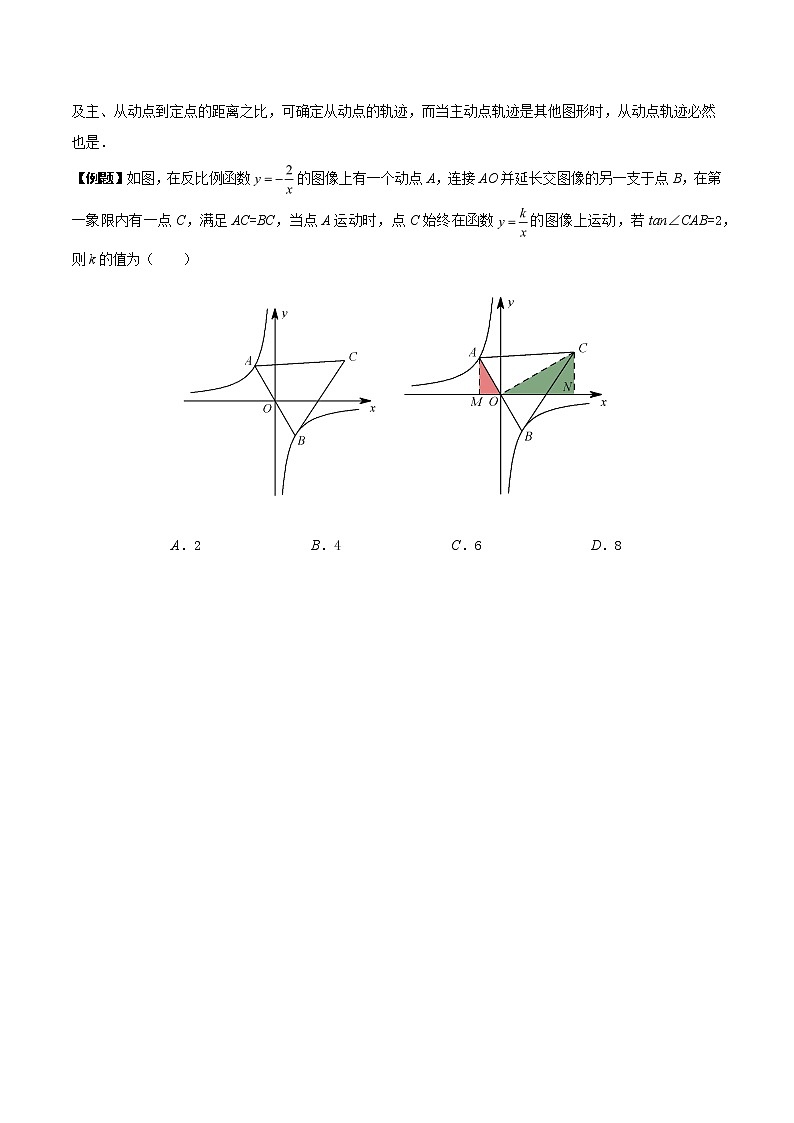 中考经典几何模型与最值问题 专题20 瓜豆原理中动点轨迹不确定型最值问题试卷02