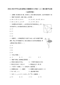 2022-2023学年山东省烟台市栖霞市七年级（上）期末数学试卷（五四学制）（含解析）