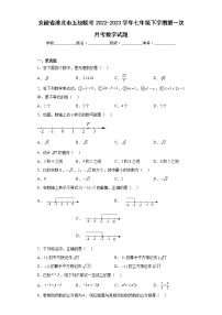 安徽省淮北市五校联考2022-2023学年七年级下学期第一次月考数学试题