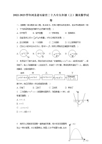 河北省石家庄第二十八中学2022-2023学年九年级上学期期末数学试卷（含答案）