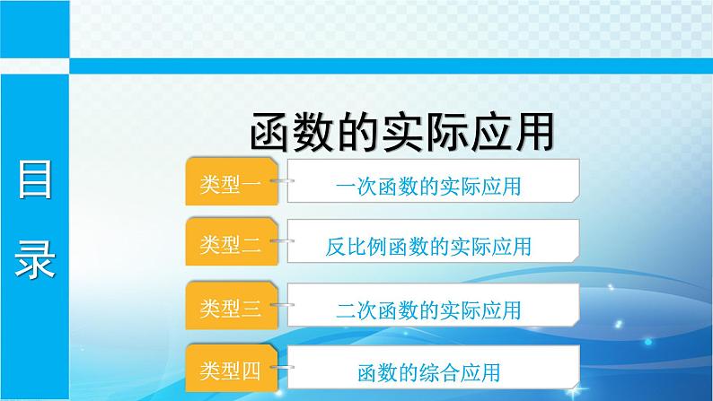 中考数学专项突破之函数的实际应用 课件01