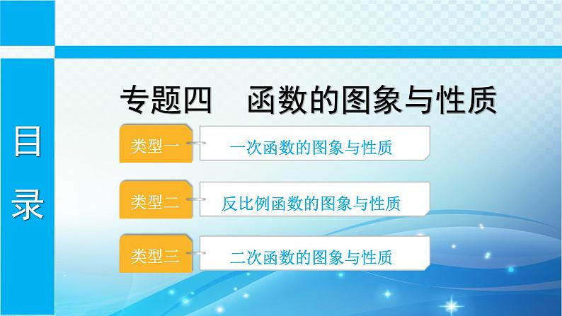 中考数学专项突破之函数的图象与性质 课件01