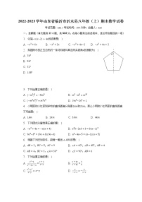 2022-2023学年山东省临沂市沂水县八年级（上）期末数学试卷（含解析）