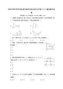 2022-2023学年河北省石家庄市长安区九年级（上）期末数学试卷（含解析）