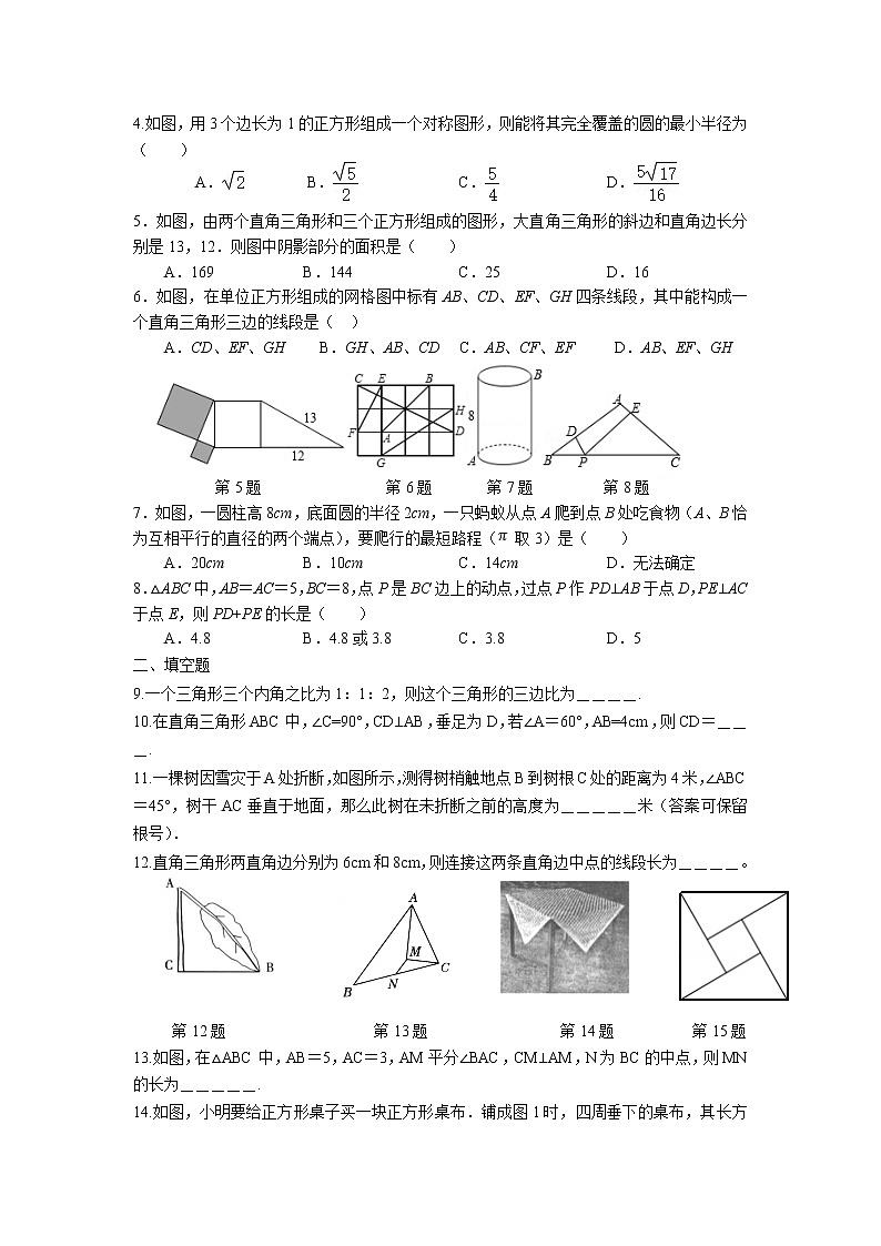 2023年中考苏科版数学一轮复习专题讲义与练习-勾股定理第2页