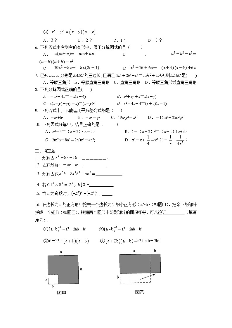 2023年中考苏科版数学一轮复习专题讲义与练习-因式分解第2页