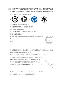 2022-2023学年河南省郑州市巩义市九年级（上）期末数学试卷（含解析）