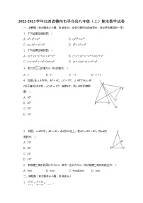 2022-2023学年江西省赣州市寻乌县八年级（上）期末数学试卷（含解析）