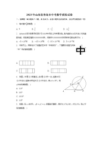 2023年山东省青岛市中考数学质检试卷（含解析）