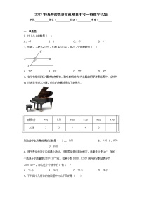 2023年山西省临汾市翼城县中考一模数学试题（含答案）