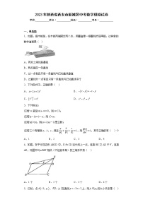 2023年陕西省西安市新城区中考数学模拟试卷（含答案）