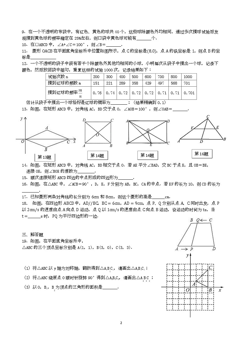 江苏省徐州树德中学2022-2023学年八年级下学期第一次月考数学试题02