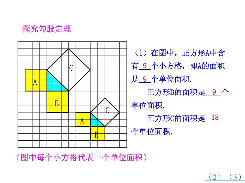 鲁教版七年级上册数学3.1.1探索勾股定理1课件PPT07