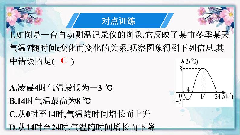 3.3 用图象表示的变量间关系 北师大版七年级数学下册课件05