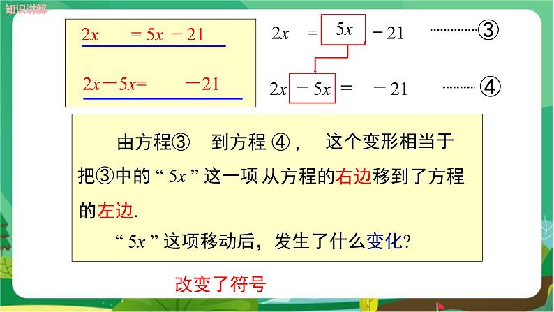 泸科数学七上 3.1一元一次方程及其解法（第3课时） PPT课件+教案07