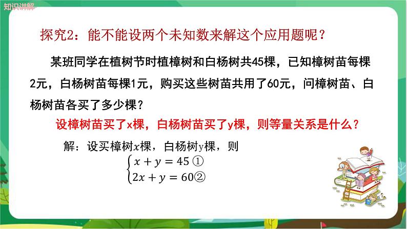 泸科数学七上 3.3二元一次方程组及其解法（第2课时） PPT课件+教案05