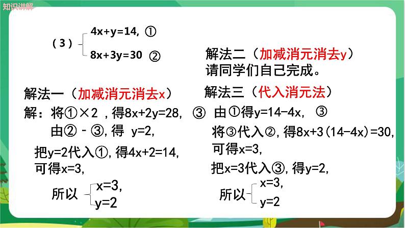 泸科数学七上 3.3二元一次方程组及其解法（第4课时） PPT课件+教案06