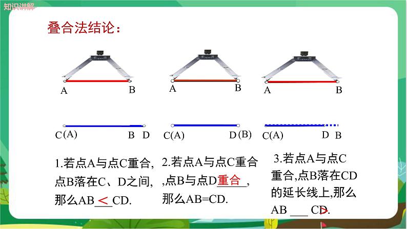 泸科数学七上 4.3线段的长短比较（第1课时） PPT课件+教案06