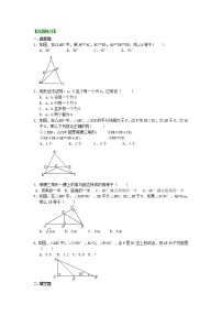 初中数学北师大版八年级下册第一章 三角形的证明1 等腰三角形随堂练习题