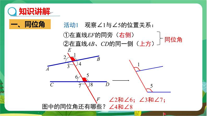 5.1.3同位角、内错角、同旁内角第6页