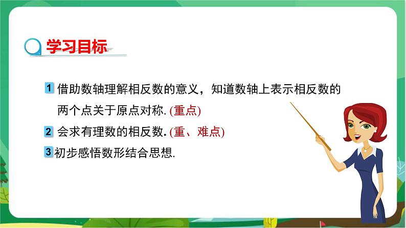 教学课件：七上·湘教·1.2数轴、相反数与绝对值（第2课时 相反数）第2页