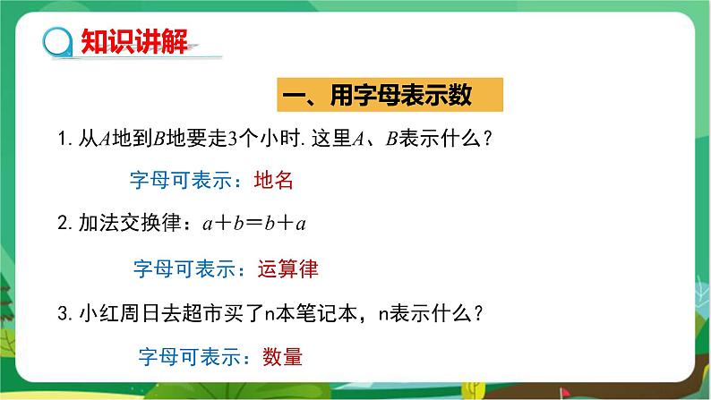 湘教数学七上 2.1用字母表示数 PPT课件+教案08