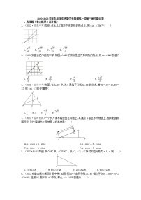 2022-2023学年九年级中考数学专题训练—锐角三角函数试卷