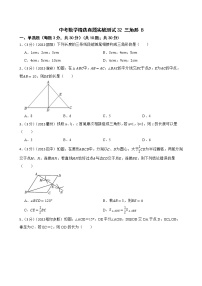 中考数学精选真题实战测试32 三角形 B