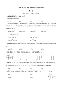 湖南省长沙市2019-2020明德九下一模-数学试卷（带答案）