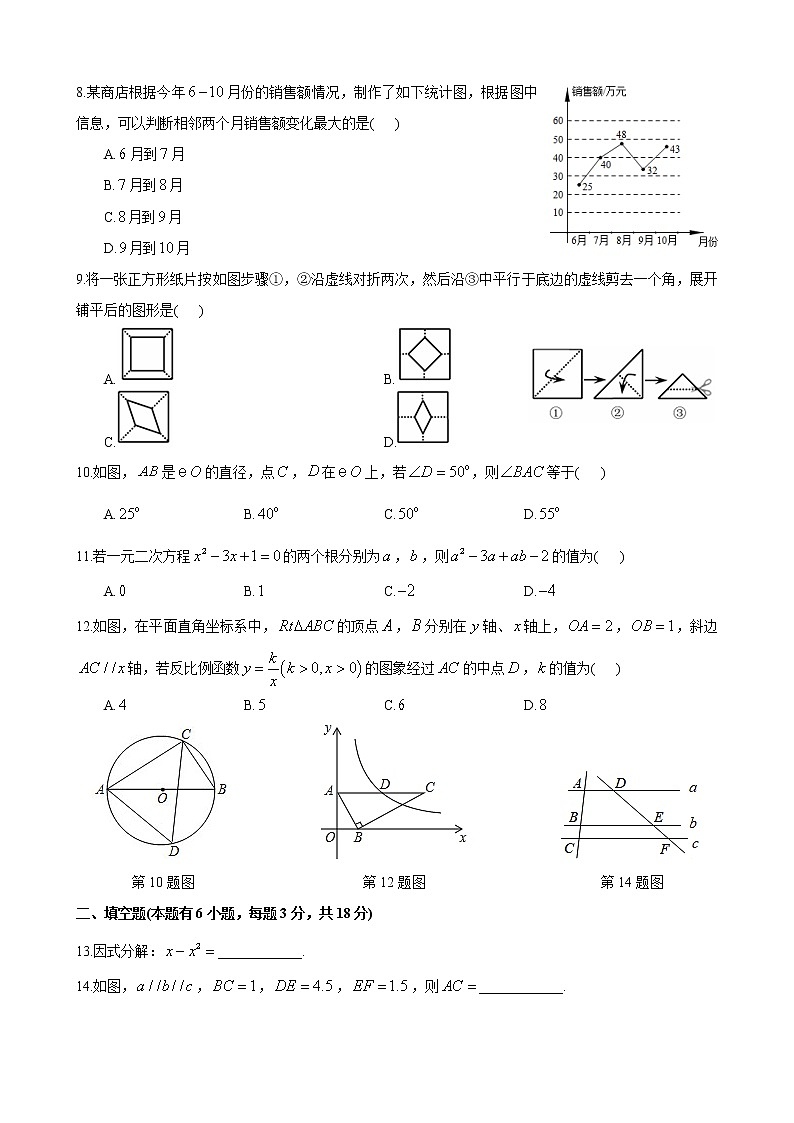 湖南省长沙市2019-2020青一九下一模-数学试卷（带答案）第2页