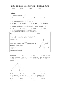 江苏省常州市2022-2023学年八年级上学期期末数学试题（含答案）