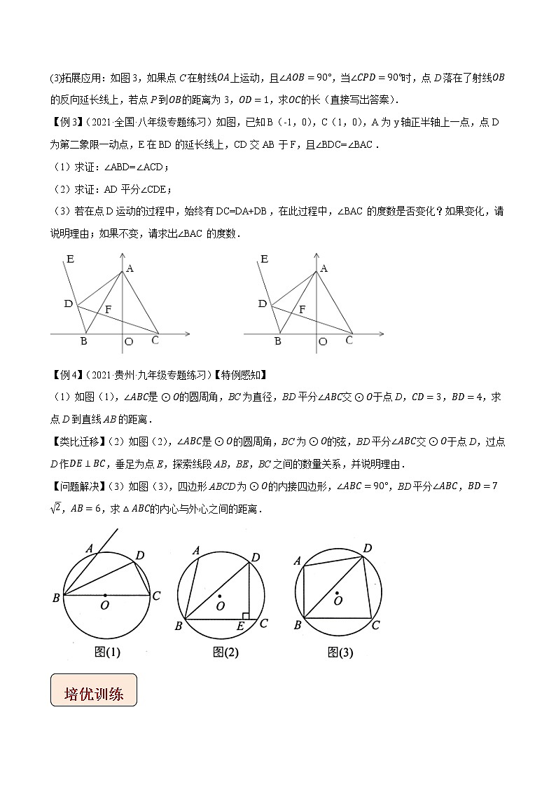专题17角平分线的四大模型-中考数学压轴大题之经典模型培优案（原卷版）第3页