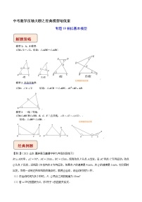 专题19 相似基本模型-中考数学压轴大题之经典模型培优案（全国通用）