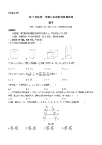 广东省佛山市顺德区2022-2023学年九年级上学期期末考试数学试题(含答案)