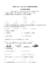 云南省红河哈尼族彝族自治州弥勒市2022-2023学年七年级上学期期末数学试题(含答案)