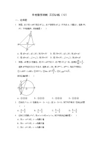 2023年中考数学冲刺百日训练（13）无答案