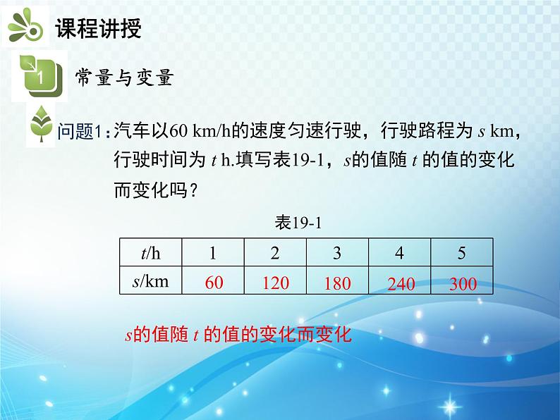 19.1.1 变量与函数 第1课时常量与变量 人教版八年级数学下册教学课件04