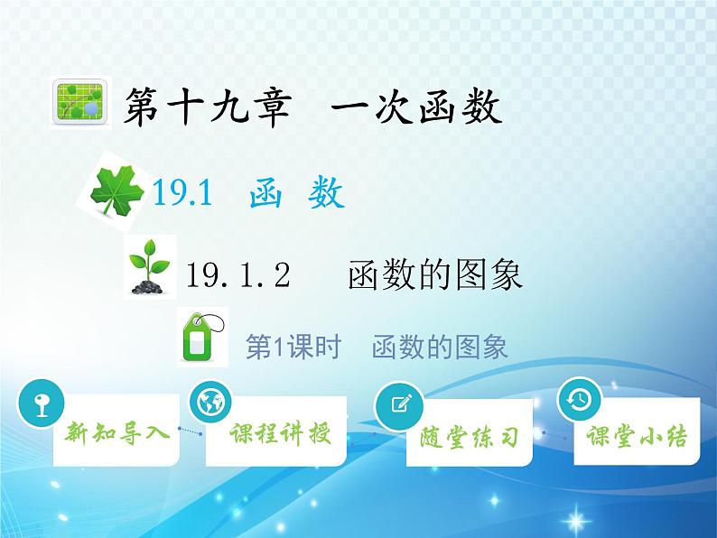 19.1.2 函数的图象 第1课时函数的图象 人教版八年级数学下册教学课件01