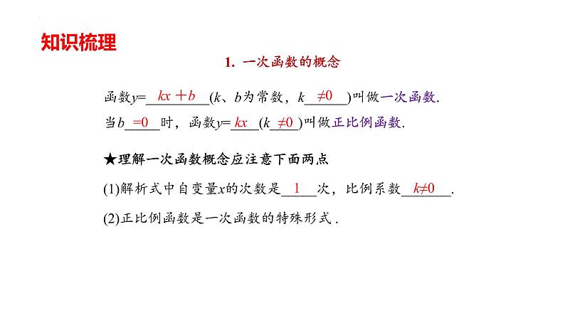 第19章 一次函数 人教版数学八年级下册复习课件03