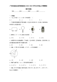 广西壮族自治区防城港市2022-2023学年九年级上学期期末数学试题（含详细答案）